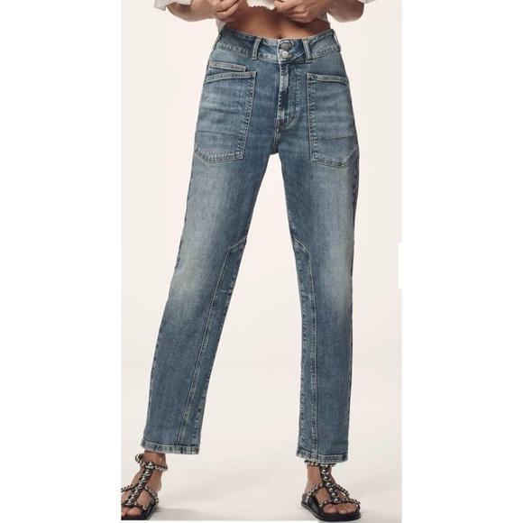 The Wanderer Pilcro Mid-Rise Blue Jeans - Picture 3 of 11